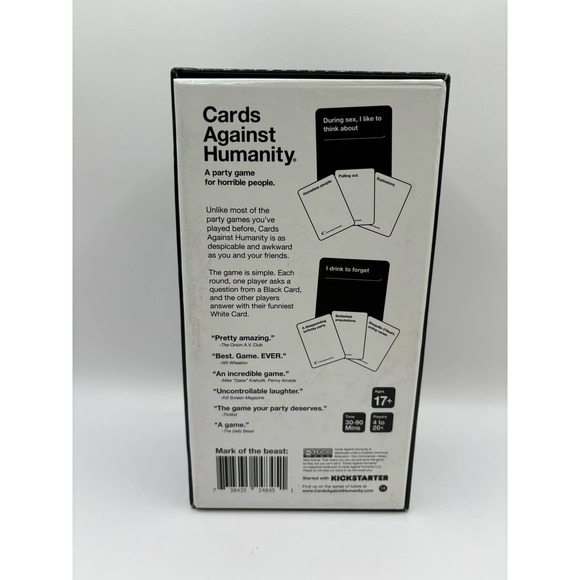 Cards Against Humanity Base Starter Set Adult Party Card Game - Picture 3 of 5